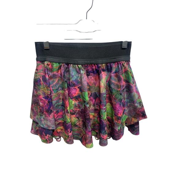 Lululemon Court Rival High-Rise Skirt *Long Vivid Floral Tone Multi sz 4 - Picture 3 of 7